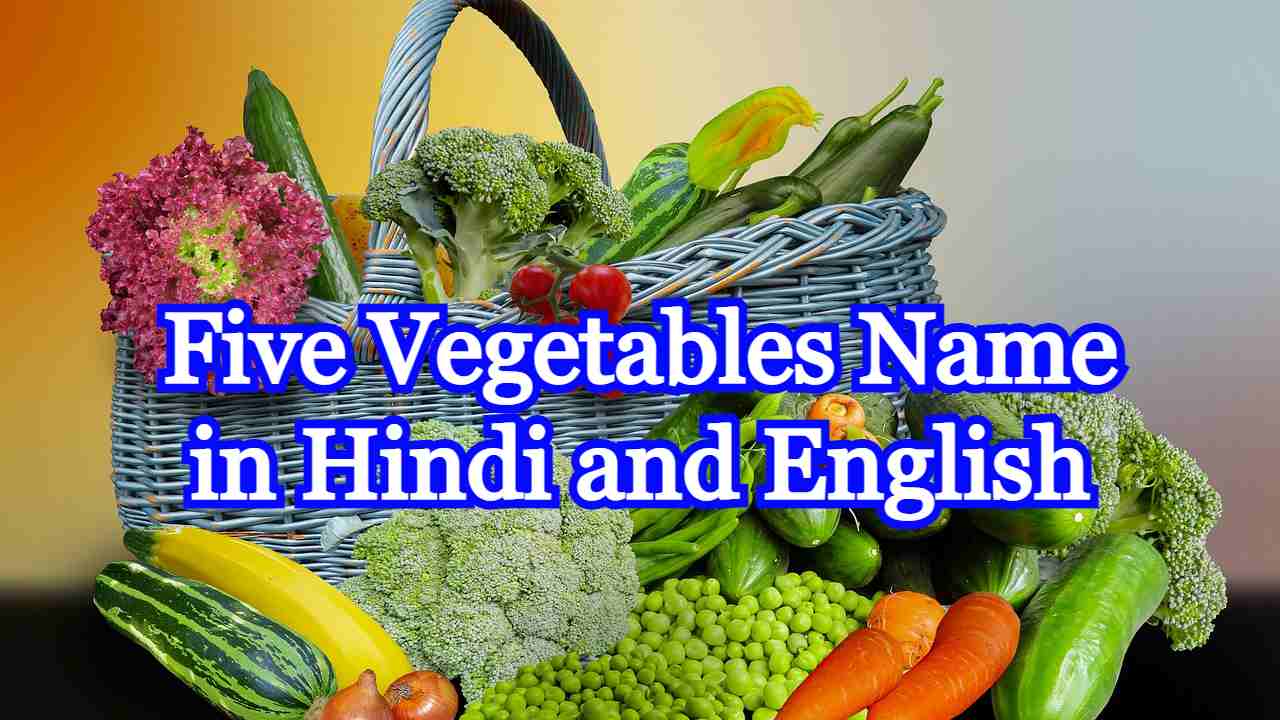 Five Vegetables Name in Hindi and English
