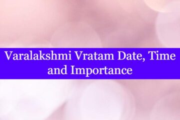 Varalakshmi Vratam Date, Time and Importance